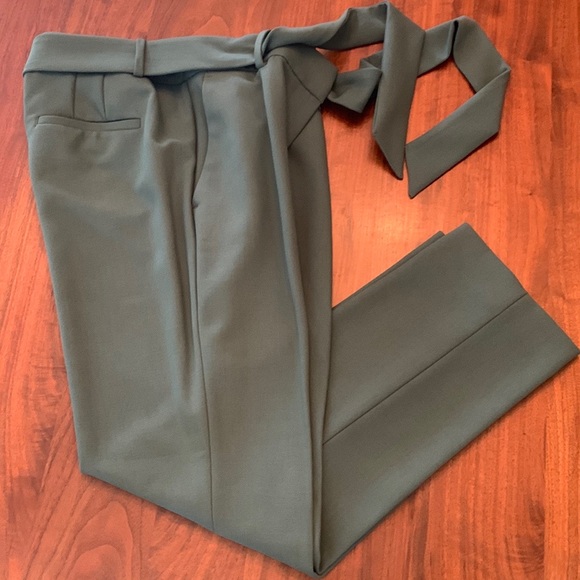 NWOT Loft Julie Fit Tie Waist Straight Leg Pant - Picture 5 of 6